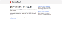Desktop Screenshot of pozycjonowanie365.pl